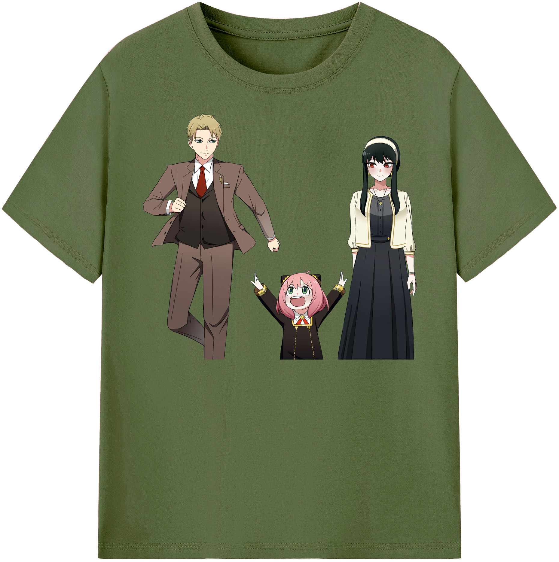 （画像用） SPY×FAMILY间谍家家酒 綿100％半袖Tシャツ（フロントプリント）